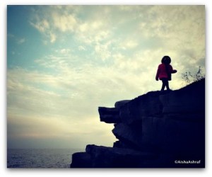 Daughterwalkingoncliff