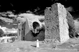 Church ruins in Laois; photo credit: Ed Mooney.