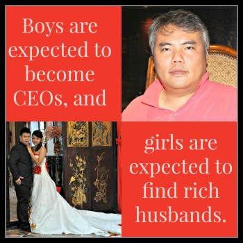 Rich CEOs and husbands framed