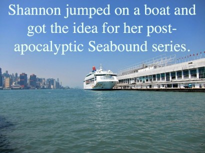 Hong Kong river view, ship, via Pixabay.