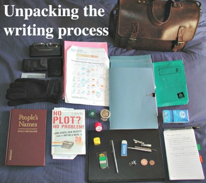 "Emptying the NaNo bag at last," by  Anne-Lise Heinrichs via Flickr ().