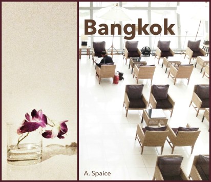 "In Bangkok" by A. Spaice; cover art for A. Spaice's short book, Bangkok