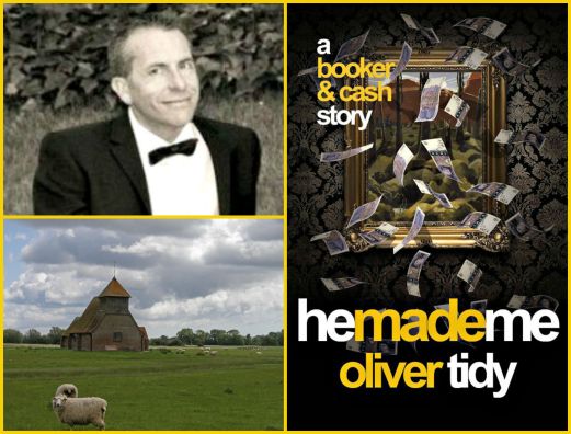 Now that he lives in Istanbul, Turkey, Oliver Tidy is able to write stories set in his homeland, the most recent one being He Made Me. Photo credits: (clockwise) Oliver Tidy (supplied) and book cover art; St Thomas Becket, Fairfield, Kent, by Amanda Slater via Flickr (CC BY-SA 2.0).